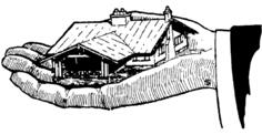 House on a palm