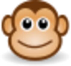 Cartoon monkey's face