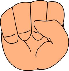Clenched fist illustration