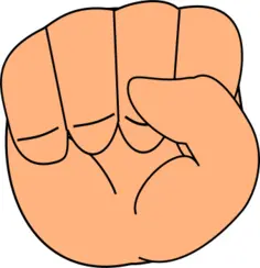 Clenched fist illustration