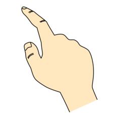Pointing finger