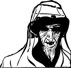 Scary old man