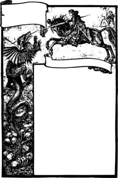 Knight and dragon