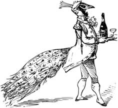 Peacock servant