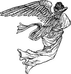Drawing of an angel