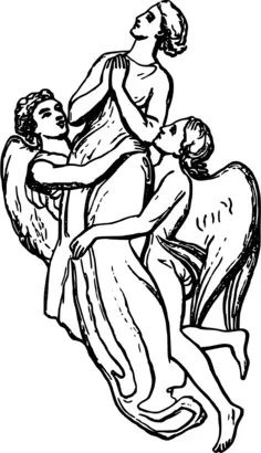 Angels and a lady