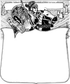 Knight and horse frame