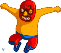 Luchador vector clip art