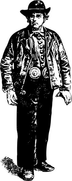 Vector clip art of inhabitant of Nieuwland