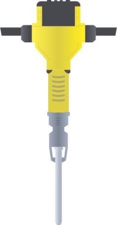 Clip art of pneumatic drill