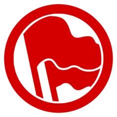 Red antifascist clip art