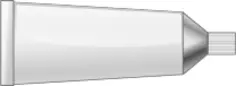 Tube paint with white color