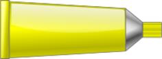 Vector graphics of yellow colour tube