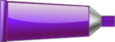 Vector image of purple colour tube