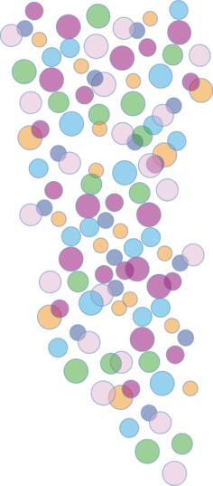 Colored bubbles vector clip art
