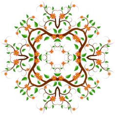 Floral ornament vector clip art