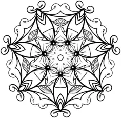 Image of roundish flower decoration