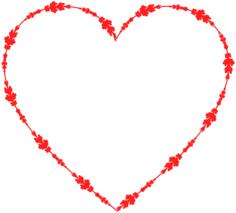 Vector clip art of decorative heart shape