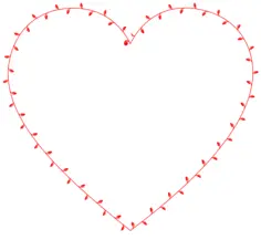 Ivy heart vector illustration