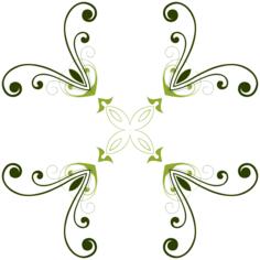 Floral geometric pattern vector illustration