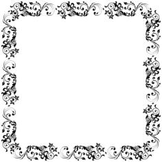 Vector image of floral frame