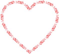Flourish heart illustration