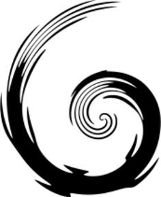 Abstract swirl from the center vector clip art