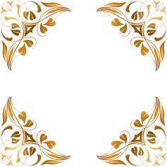 Four decorative frames