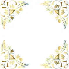 Gold and blue decorative elements for page corners illustration