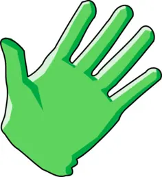 Domestic cleaning glove vector illustration