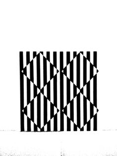 Vector image of squares and lines optical illusion