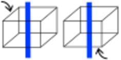 Necker cube simple vector drawing