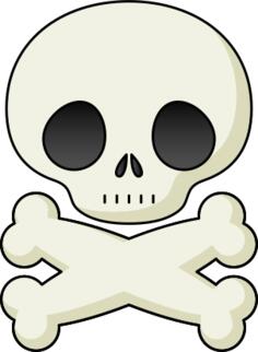 Skull with crossed bones