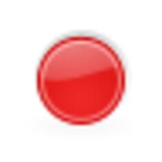 Red button in dark red frame graphics