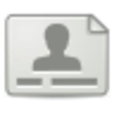 Drawing of address book icon