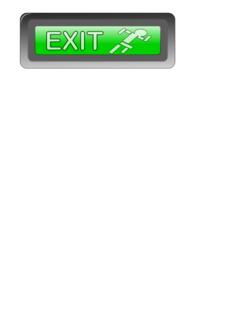 Vector clip art of press for exit button