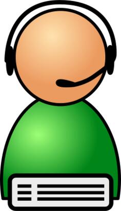 Symbol for helping people on the reception vector illustration