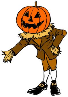 Pumpkin guy clip art