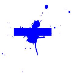 Clip art of blue splash