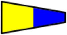 Vector graphics of signal Ukrainian flag