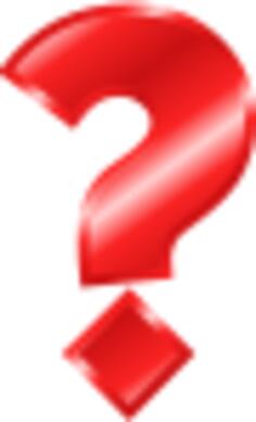 Vector illustration of question punctuation sign