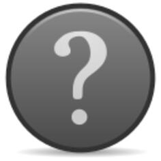 Vector illustration of grayscale matt finish question mark button