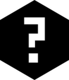 Vector clip art of black question ideogram