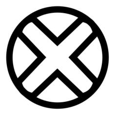 Vector image of sun and cross ancient symbol