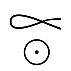 Sun and fish ancient symbol