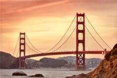 San Francisco Golden Gate bridge vector image