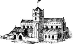 Drawing of Waterford cathedral in Ireland