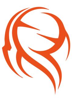 Vector clip art of abstract decoration in orange color