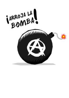 Vector illustration of cartoon style bomb with letter A