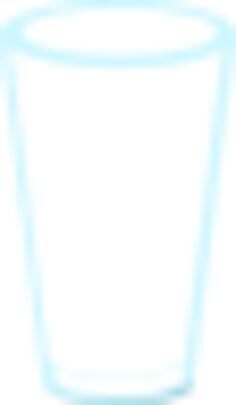 Narrow tumbler vector illustration